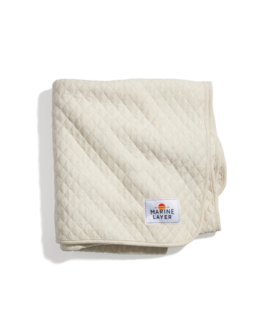 Corbet Blanket in Oatmeal Heather