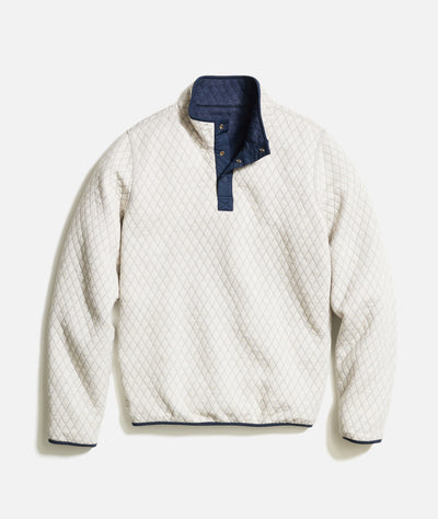 Men's Reversible Corbet Pullover in Navy/Oat