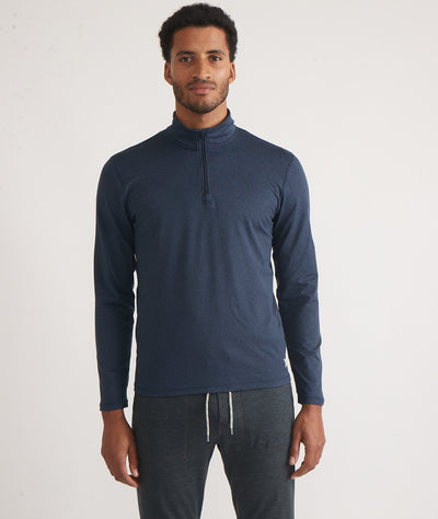Men's Re-Spun Sport Quarter Zip in Navy