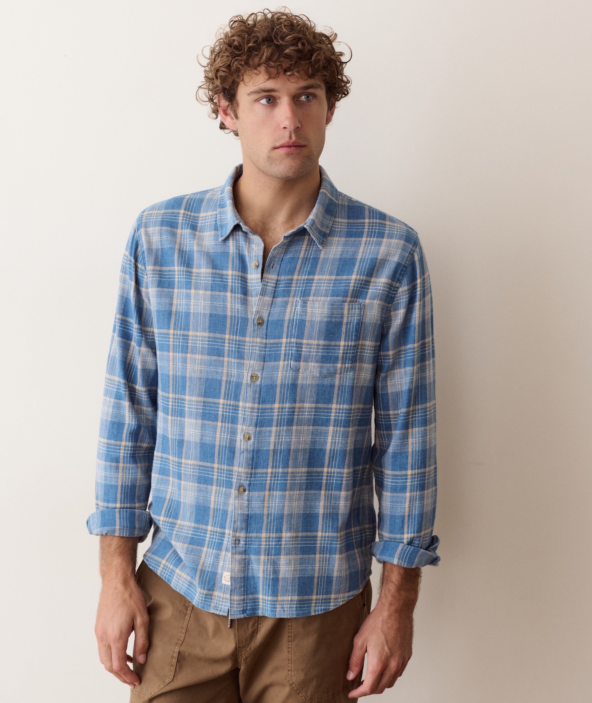 Stretch Selvage Long Sleeve Shirt