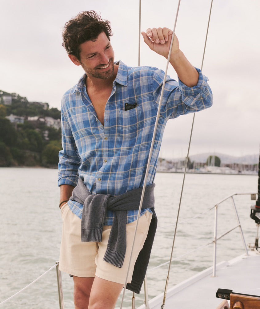 Stretch Selvage Long Sleeve Shirt