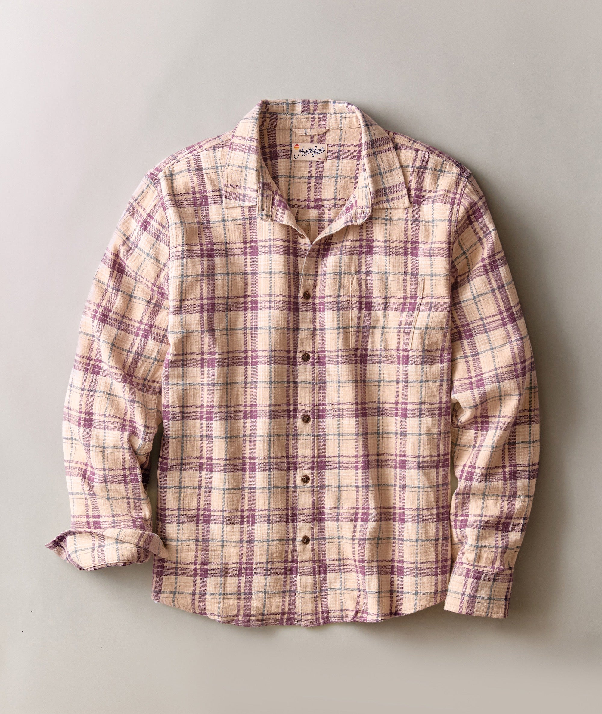 Stretch Selvage Long Sleeve Shirt