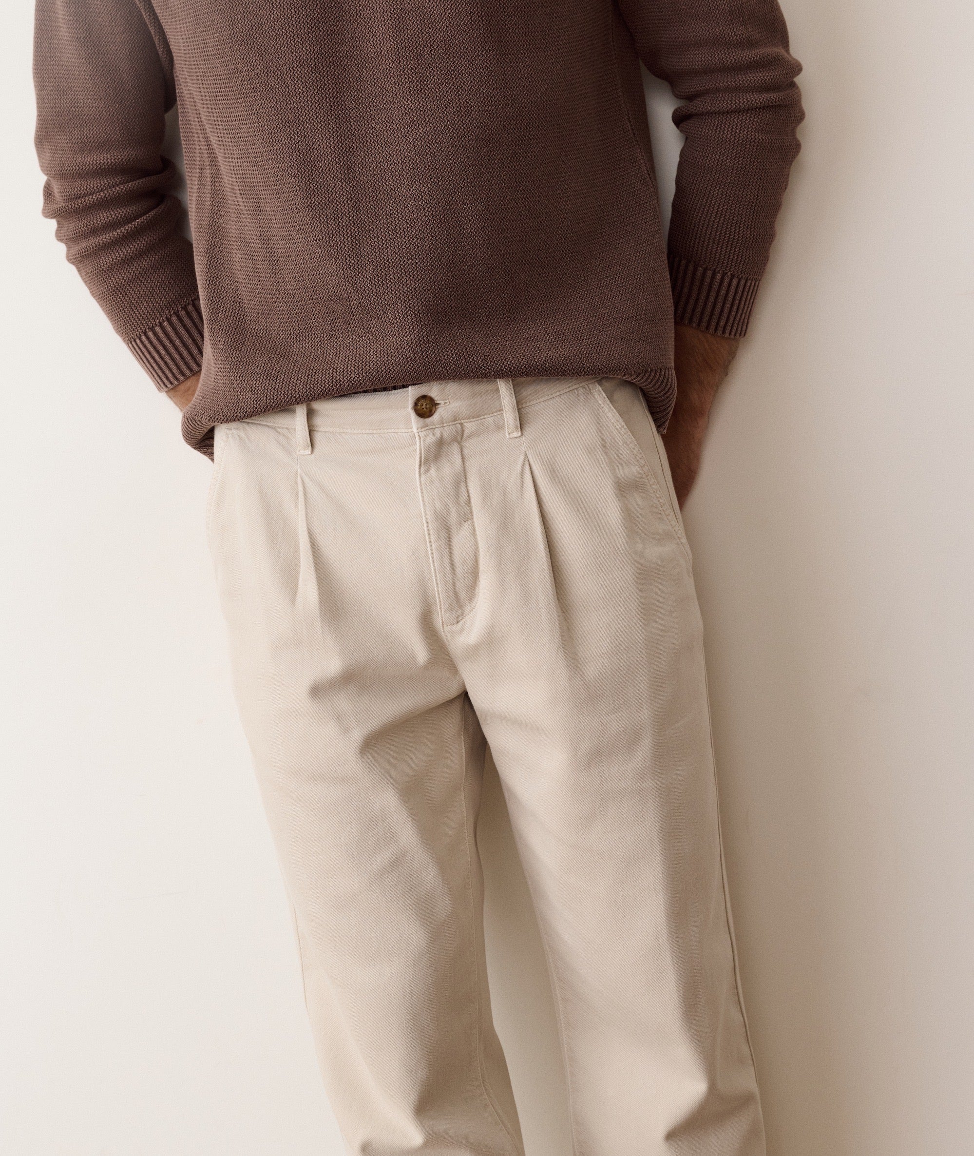 The Rowan Pleated Trouser - Relaxed Fit