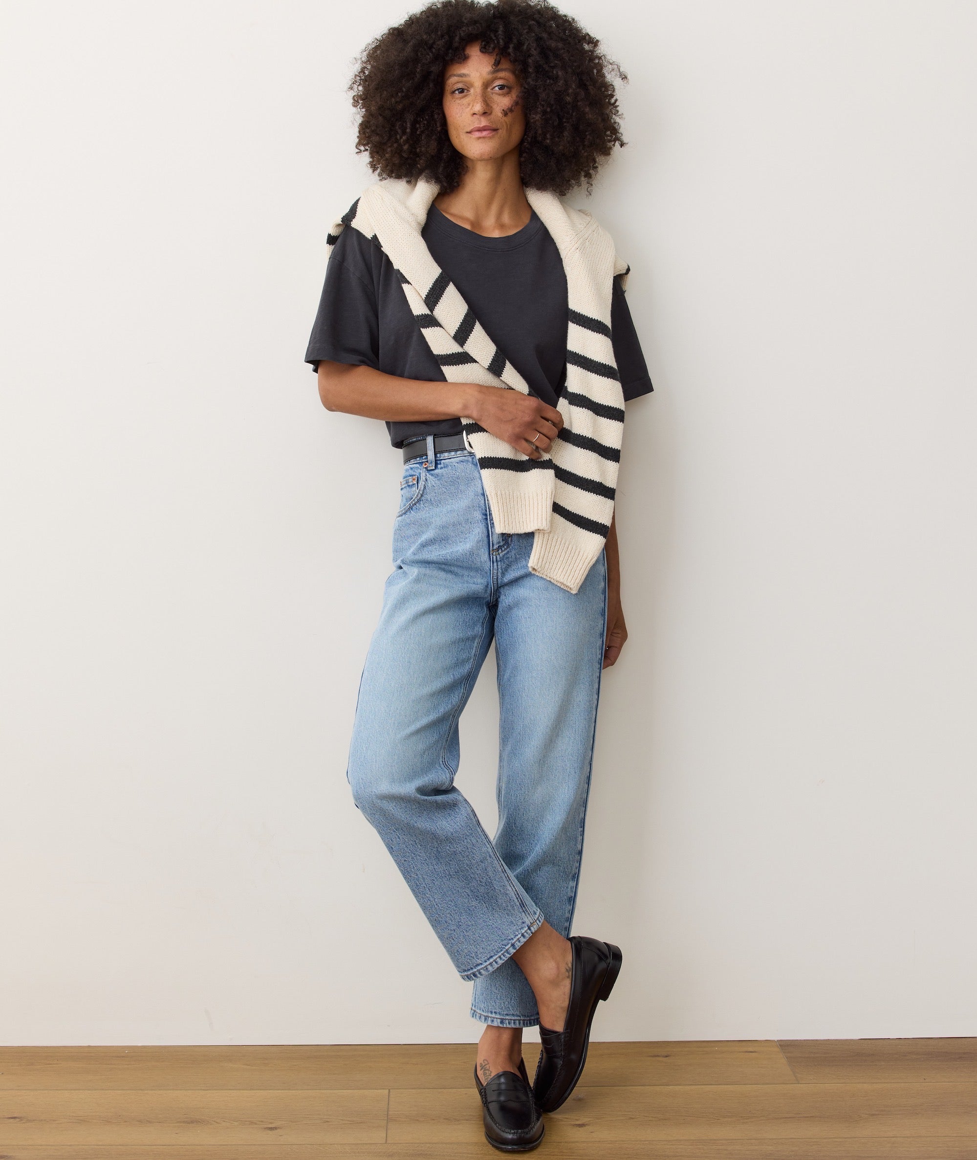 Sadie Vintage Slub Oversized Tee