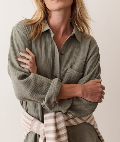 Jane Relaxed Double Cloth Shirt