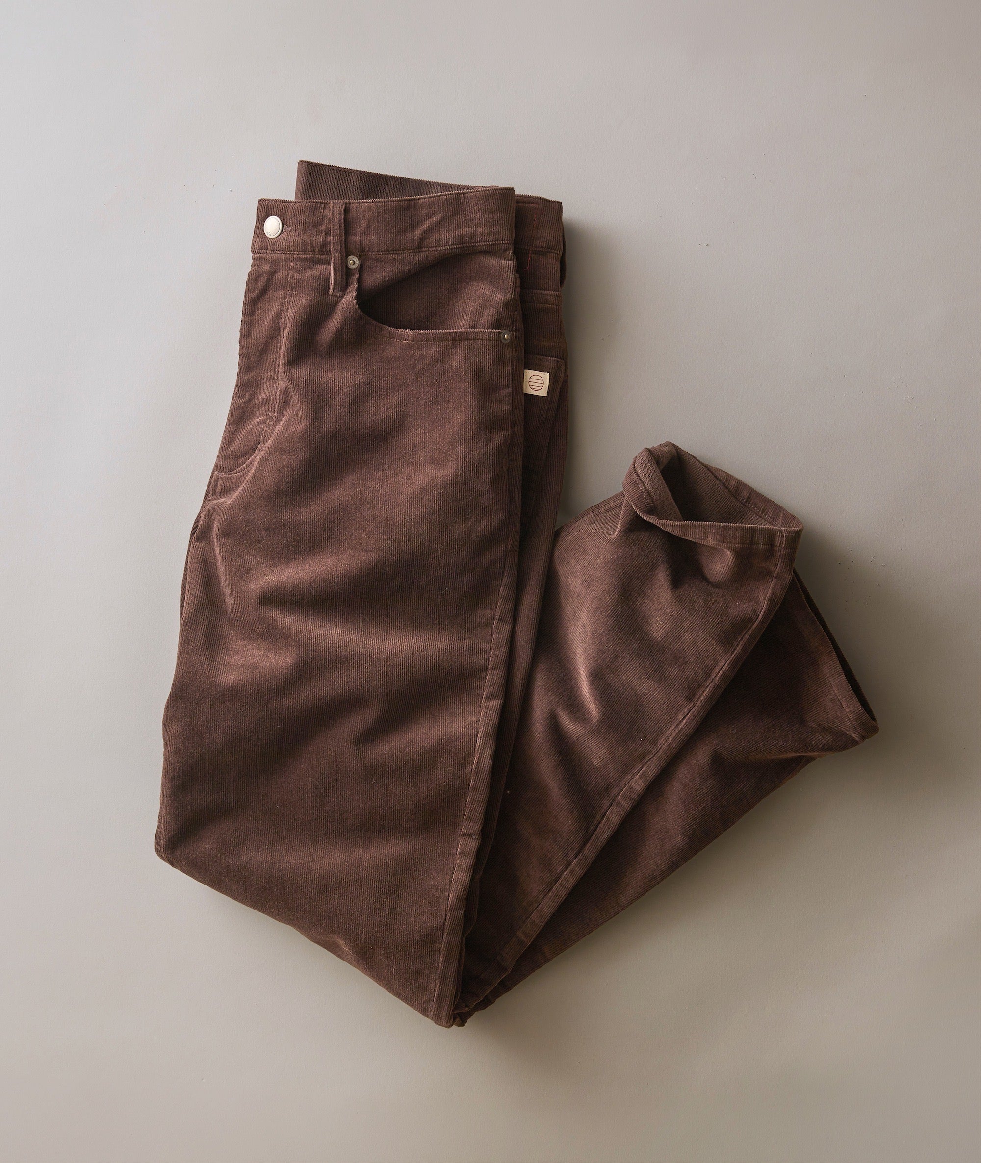 Comfortable brown corduroy pants