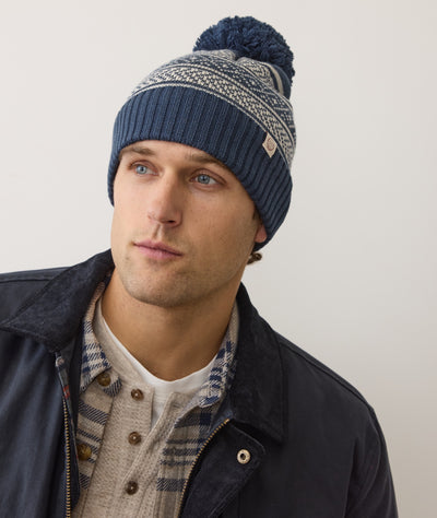 Fair Isle Pom Beanie