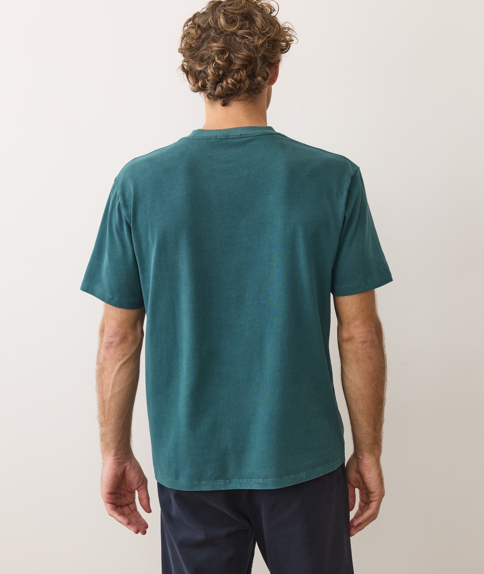 Men's Luxe Jersey Relaxed Tee in Rainforest