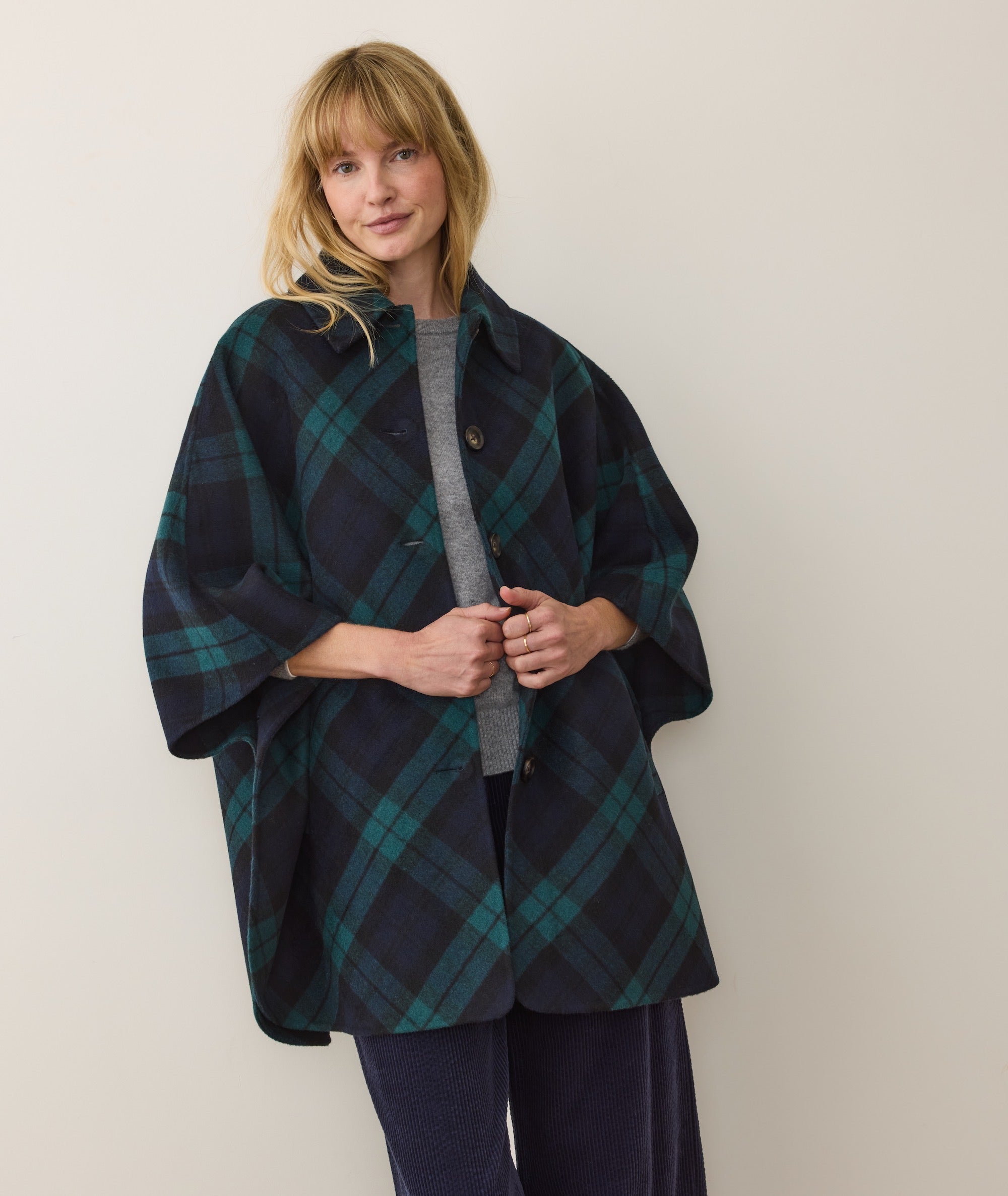 Nina Wool Cape Coat