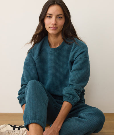 Corbet Quilted Crewneck