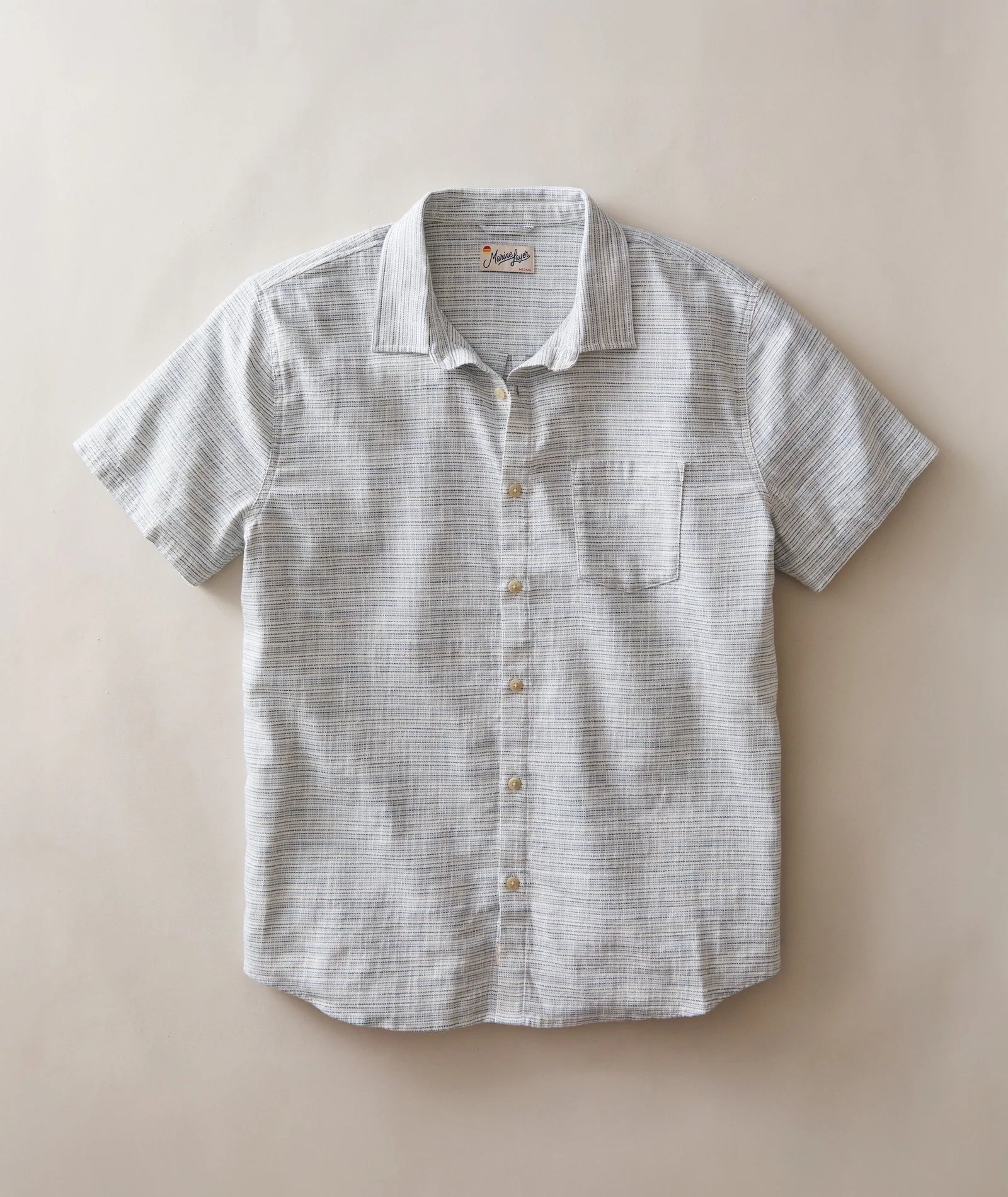 Stretch Selvage Short Sleeve Shirt