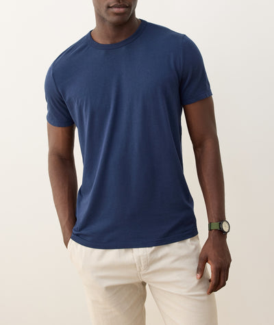 Men's Signature Crew Tee in True Navy