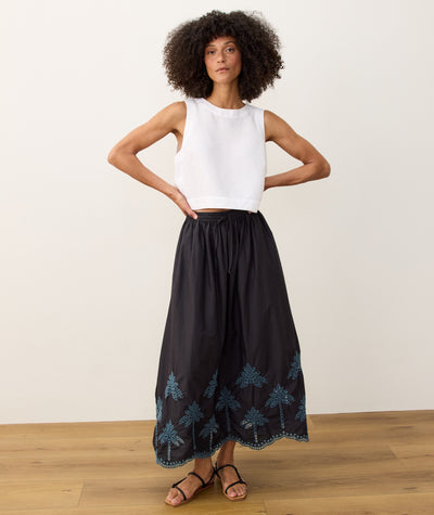 Ryland Eyelet Drawstring Skirt