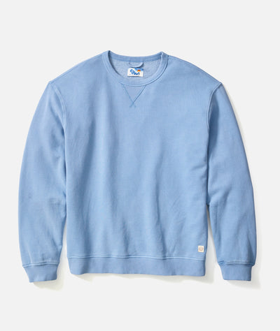 Men's Cloud 9 Fleece Relaxed Crewneck in Coastal Blue