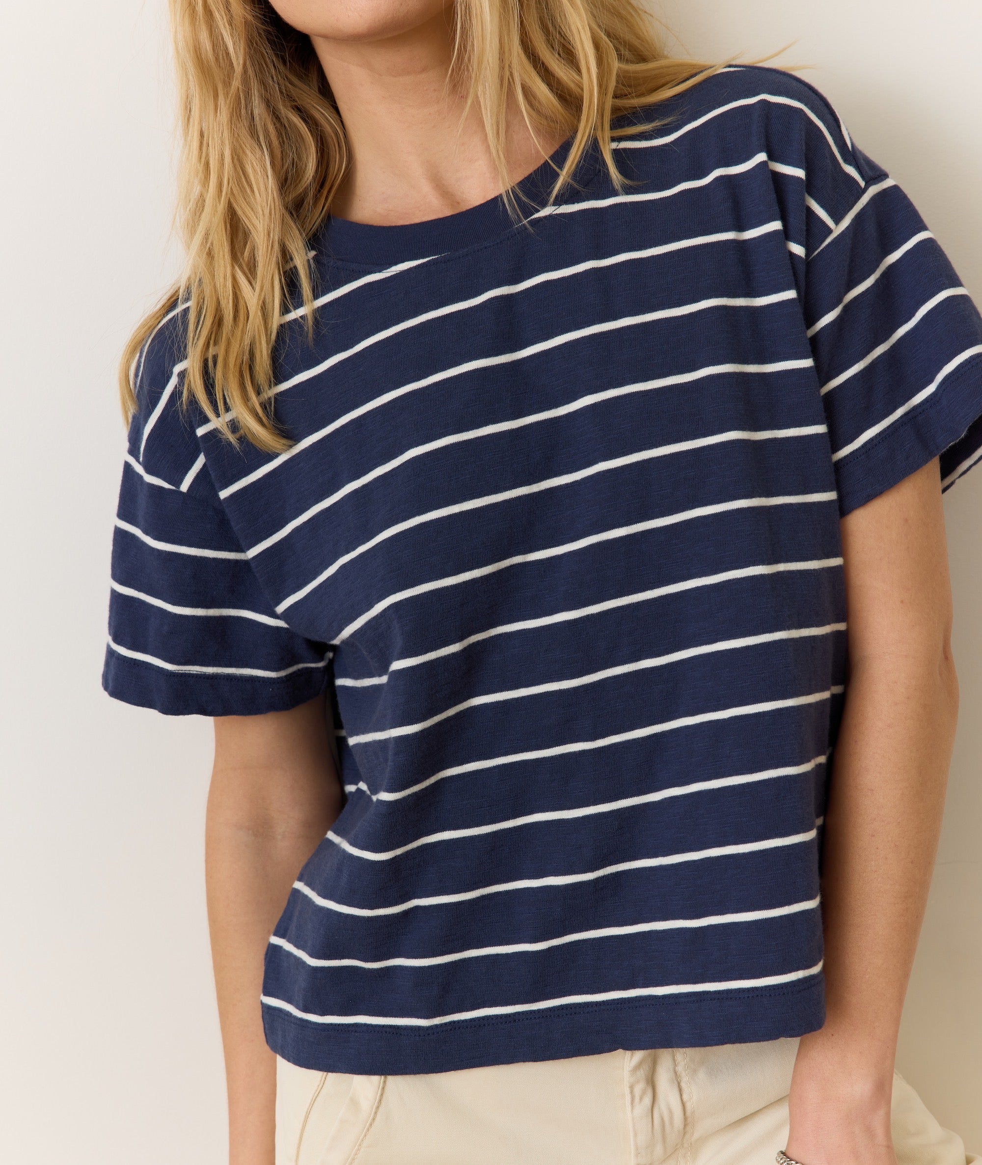 Sadie Vintage Slub Crop Tee