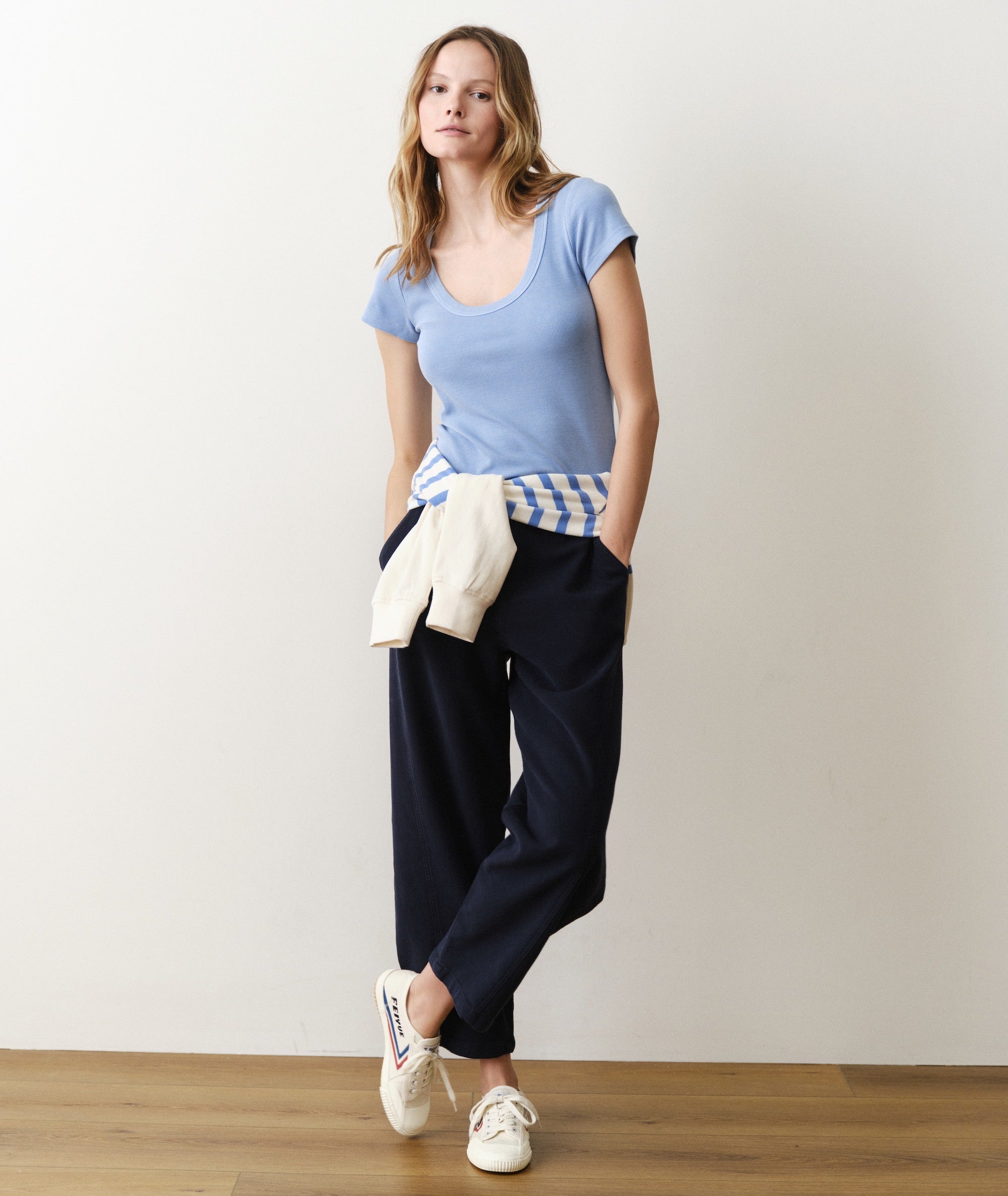Lexi Rib Sun-In Scoop Tee