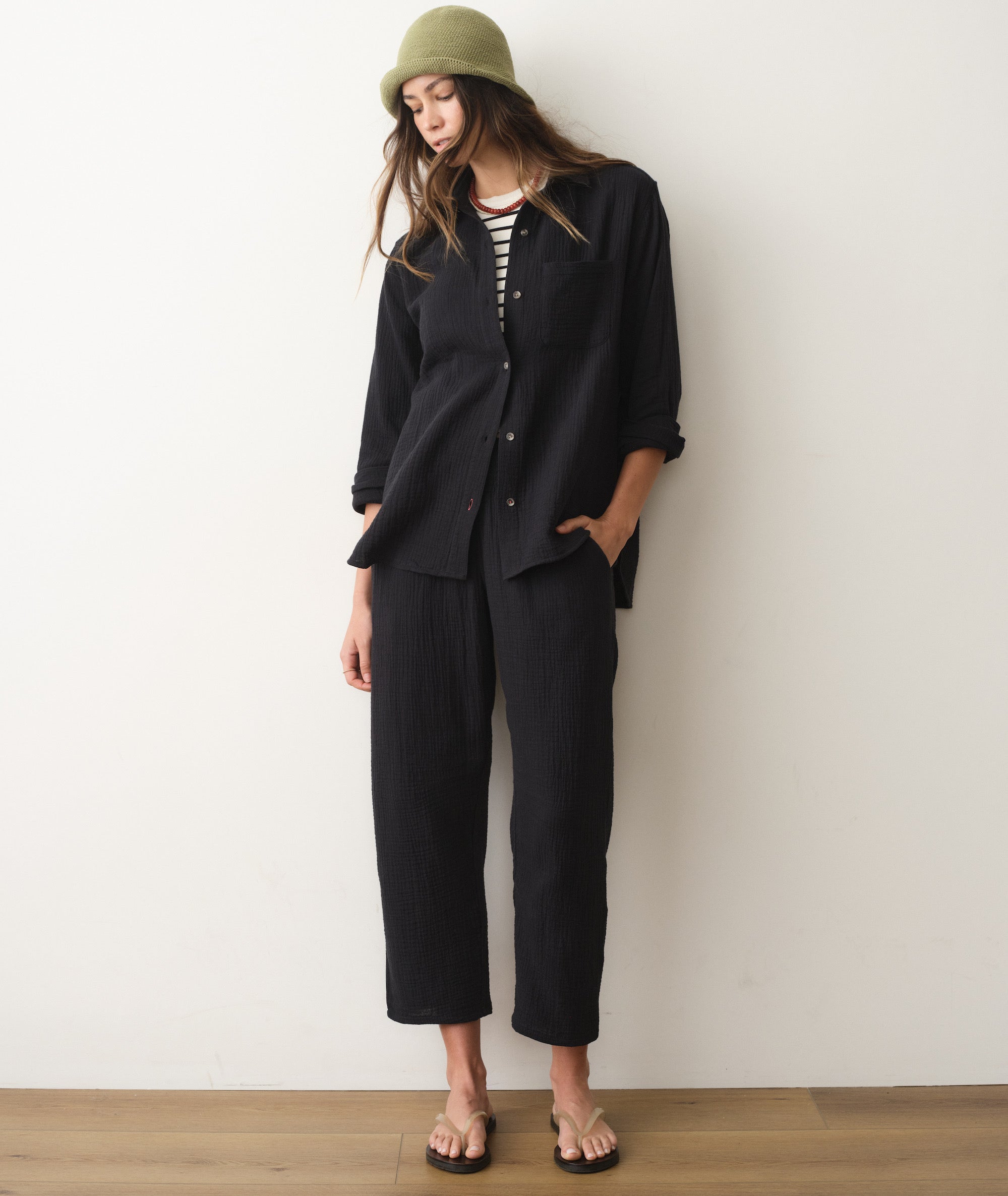 Jane Relaxed Double Cloth Shirt