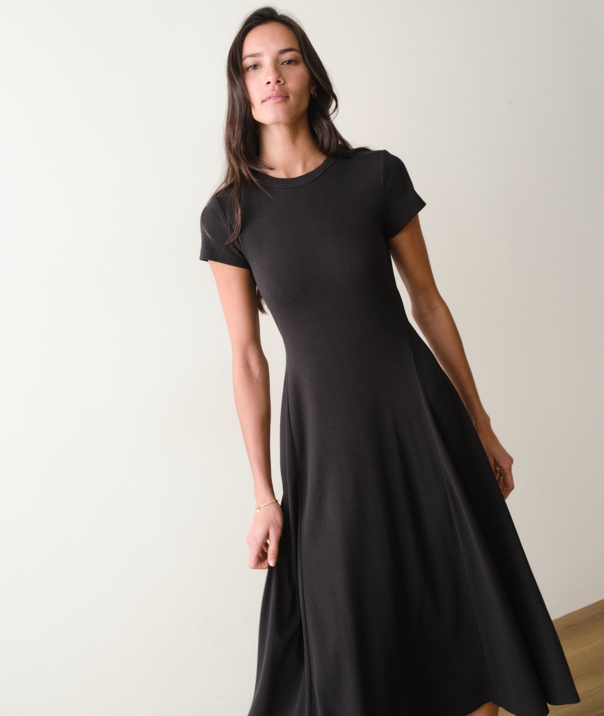 Lexi Short Sleeve Fit & Flare Midi Dress