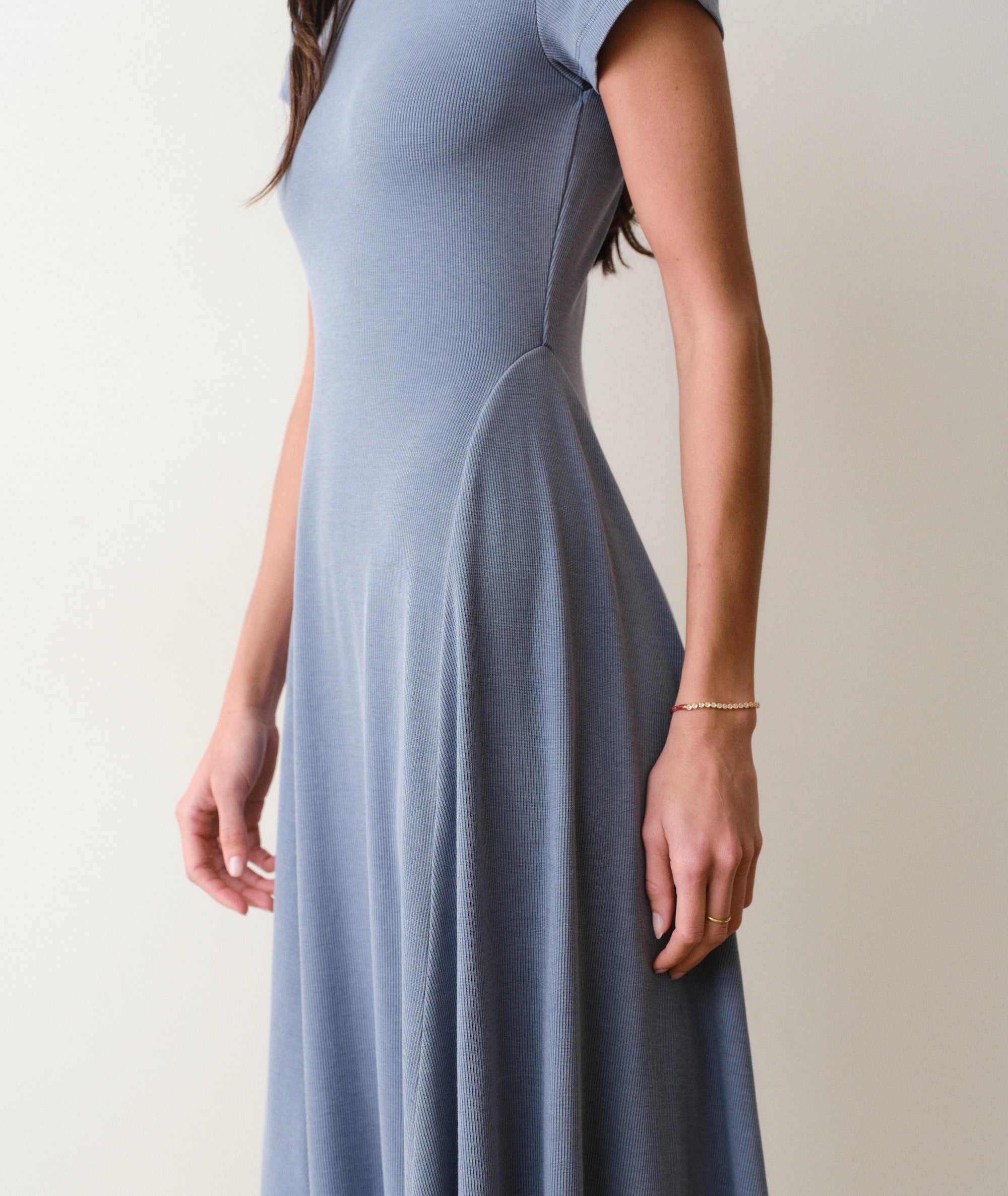 Lexi Short Sleeve Fit & Flare Midi Dress