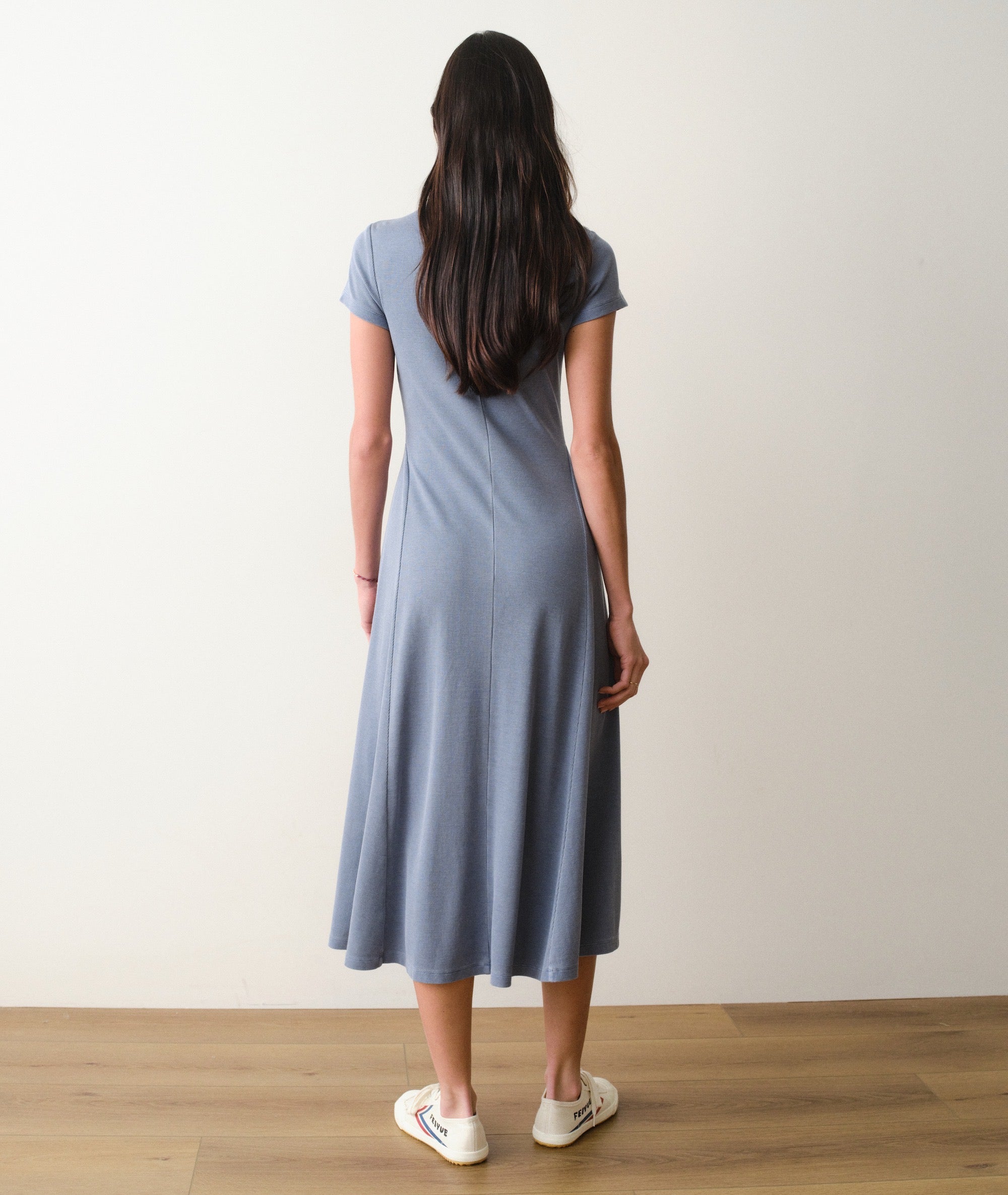 Lexi Short Sleeve Fit & Flare Midi Dress