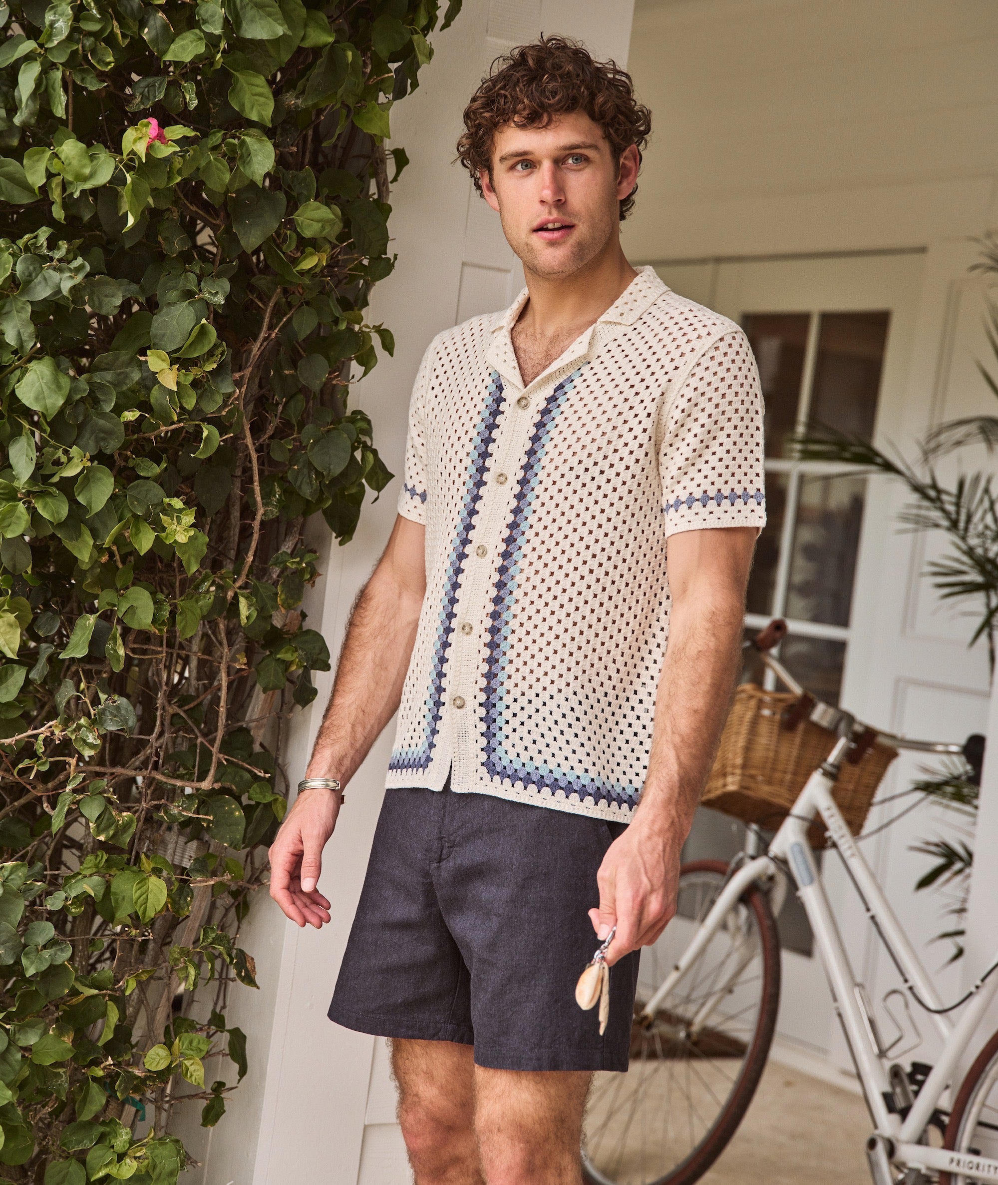 Ace Crochet Resort Shirt