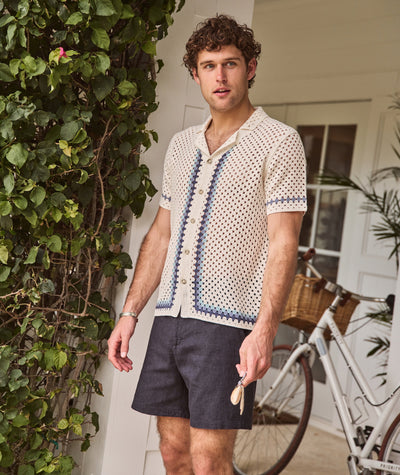 Ace Crochet Resort Shirt
