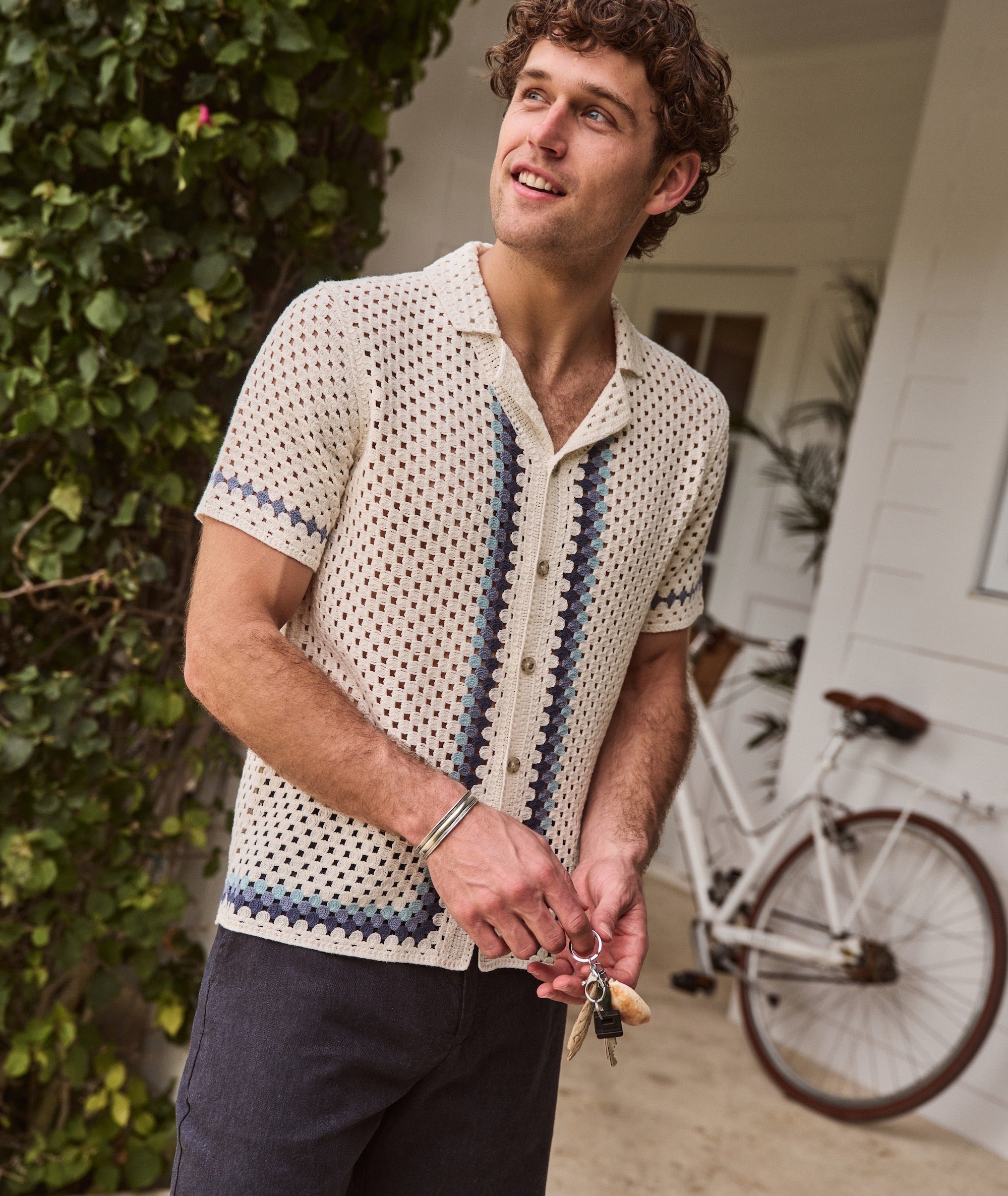 Ace Crochet Resort Shirt
