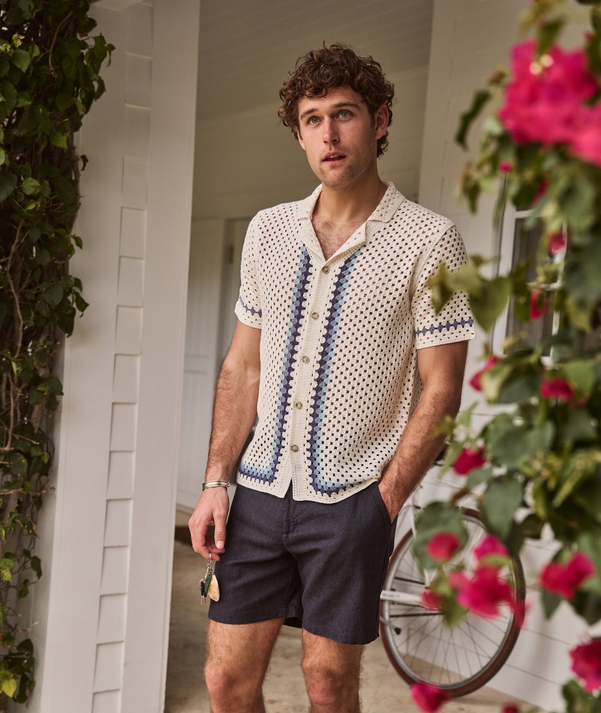 Ace Crochet Resort Shirt