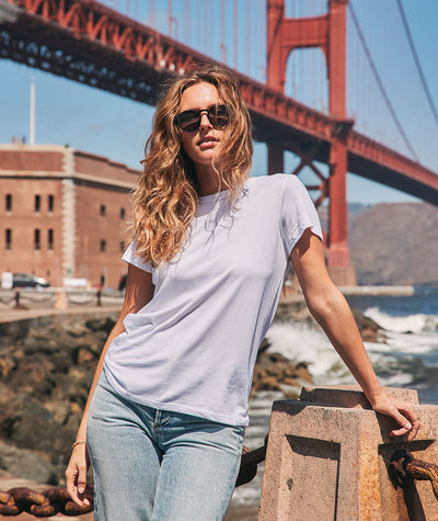 Women's Signature Crew in White