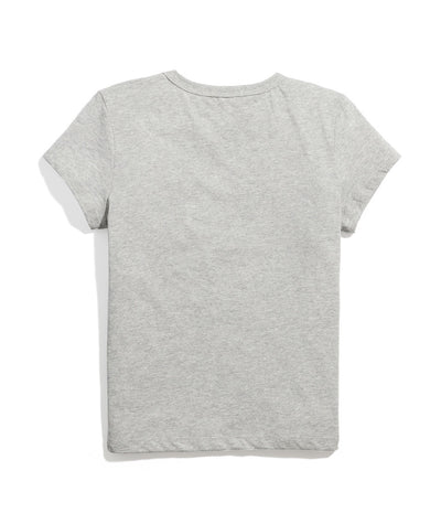 Women's Re-Spun Signature Crew in Light Heather Grey